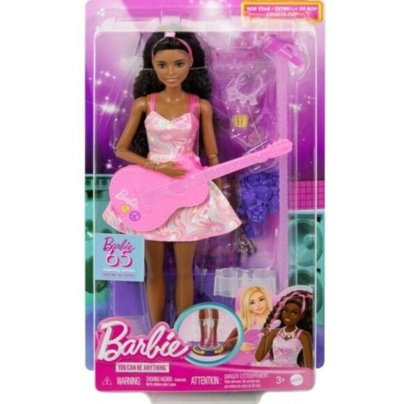 Barbie Pop Star Doll & Accessories Set 65th Anniversary Musical Theme - Picture 1 of 5